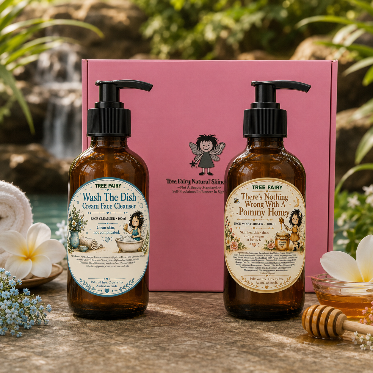 The Perfect Pair - There's Nothing Wrong With A Pommy Honey Face Moisturiser & Wash the Dish Cream Cleanser.
